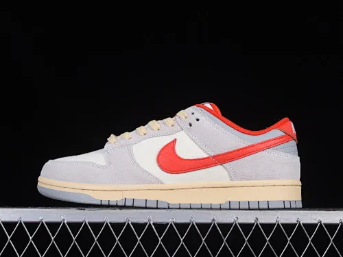 All categories Nk SB Dunk series Nk SB Dunk Low low-top sneakers Nk Dunk Low 85 "Athletic Department" 1st year gray and red color SB low-top sports and leisure sneakers FJ5429-133